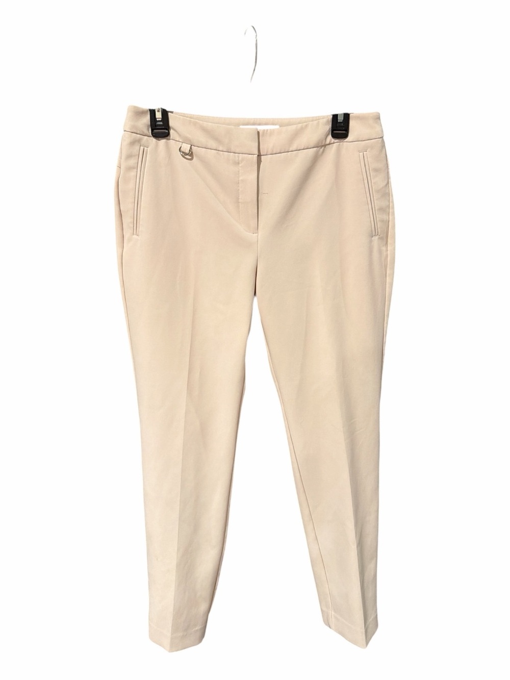 Adrianna‎ Papell Cream Straight-Leg Dress Pants